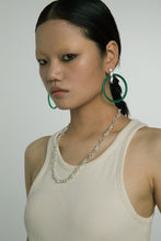 Green Round Jade Earrings