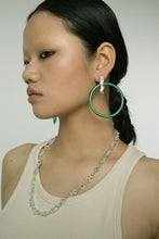 Green Round Jade Earrings