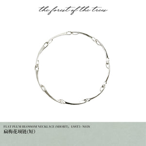FLAT PLUM BLOSSOM NECKLACE （SHORT）