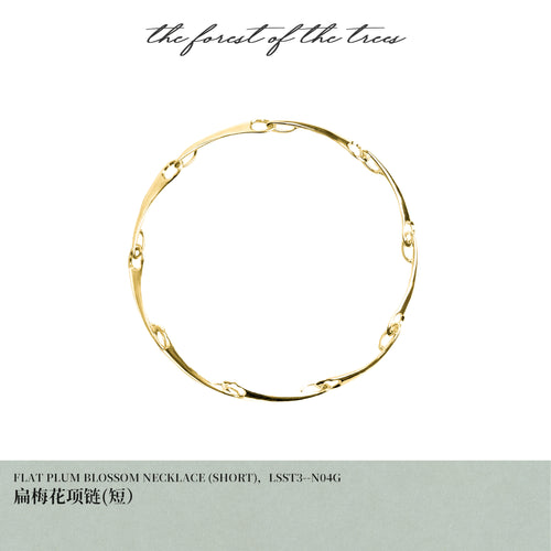 FLAT PLUM BLOSSOM NECKLACE （SHORT）
