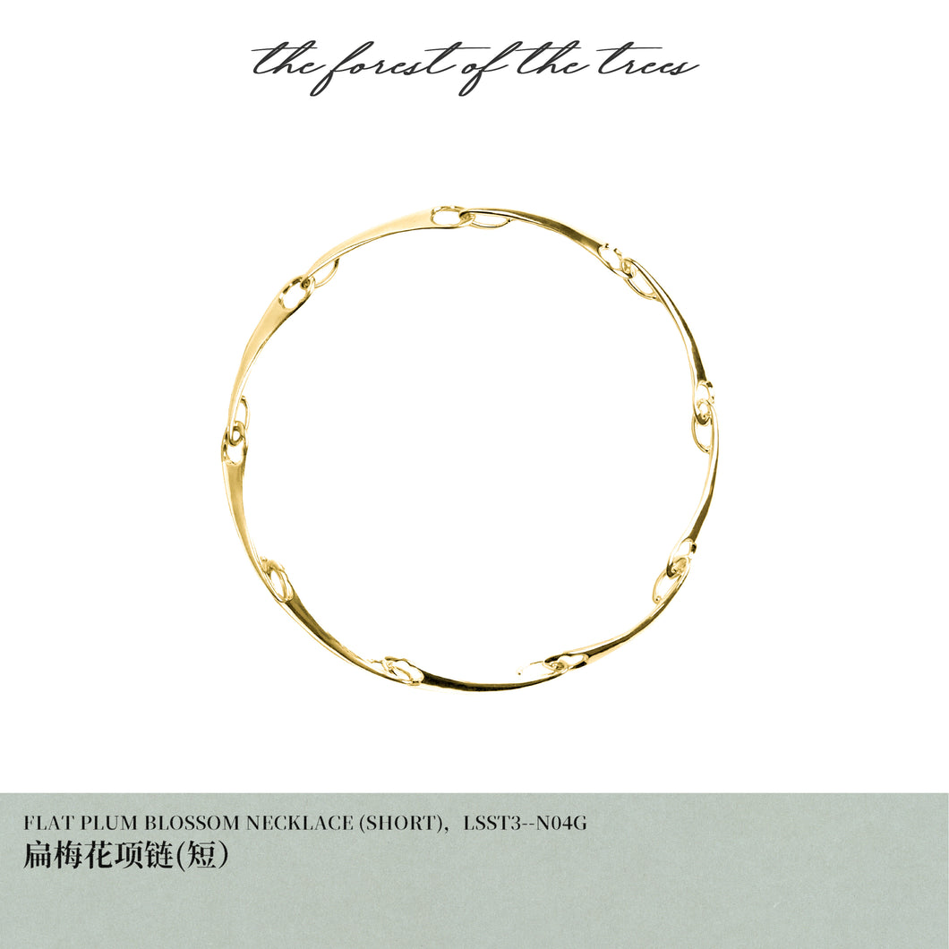 FLAT PLUM BLOSSOM NECKLACE （SHORT）