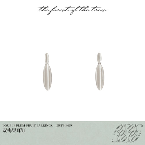 DOUBLE PLUM-FRUIT EARRINGS
