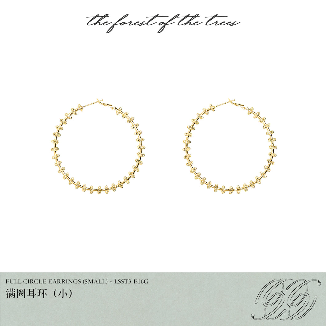 FULL CIRCLE EARRINGS (SMALL)