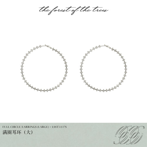 FULL CIRCLE EARRINGS (LARGE)