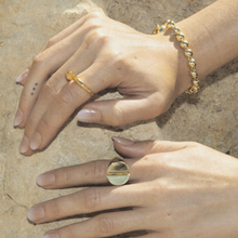 Concave Round-Facet Ring