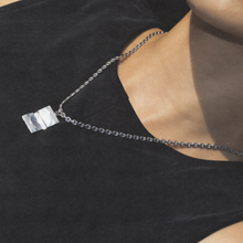 Square Concave Piece Ornamented Necklace