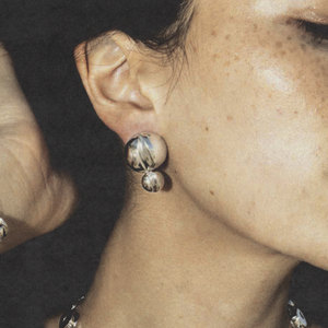 Double-Size Beads Earrings