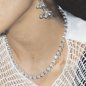 Beads Necklace （Plating: 18K Platinum +Zircon）