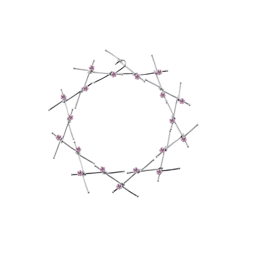 Inlaid Metal Necklace