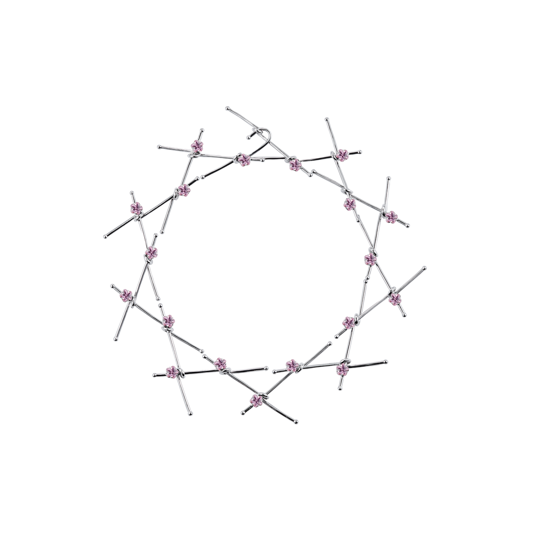Inlaid Metal Necklace