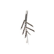 Pine Needles Black Spinel Barrette