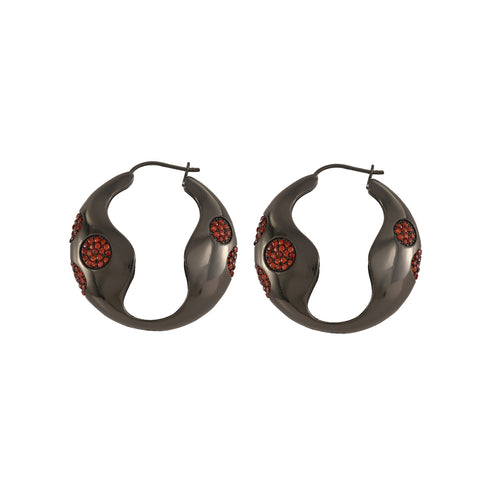 Arc Crab-Shaped Spinel Earrings