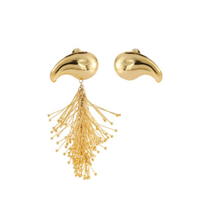 Asymmetric Pine Needle Earrings