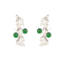 Large Green Jade Earrings