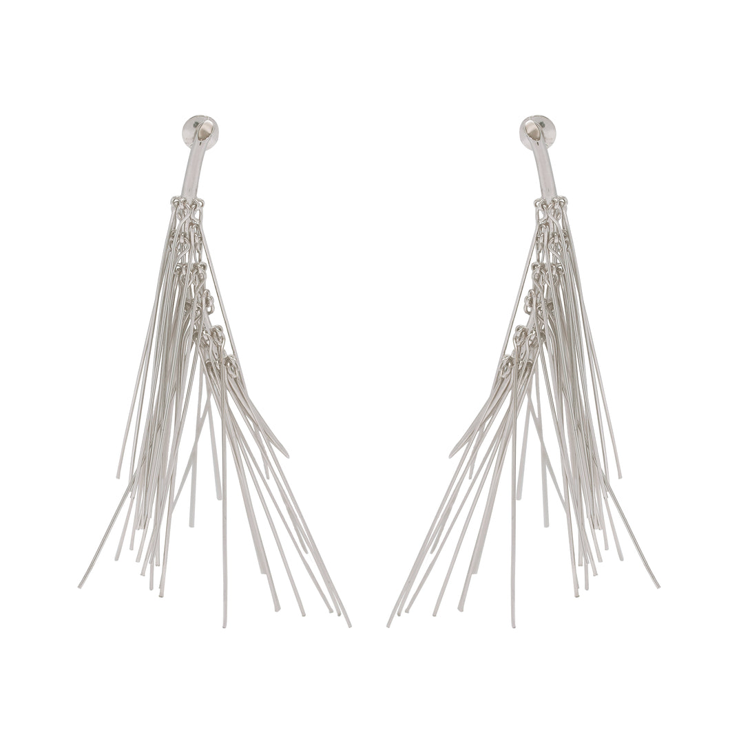 Silvery Pine Needles Earrings (mini)