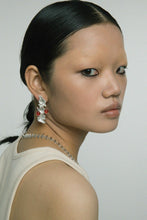 Large Red Jade Earrings
