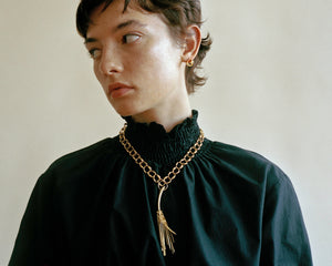 Crab-Shaped Pine Needles Necklace