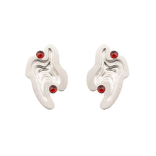 Small Red Jade Earrings