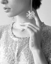 String Rounded Pine Needles Earrings