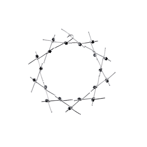 Inlaid Metal Necklace