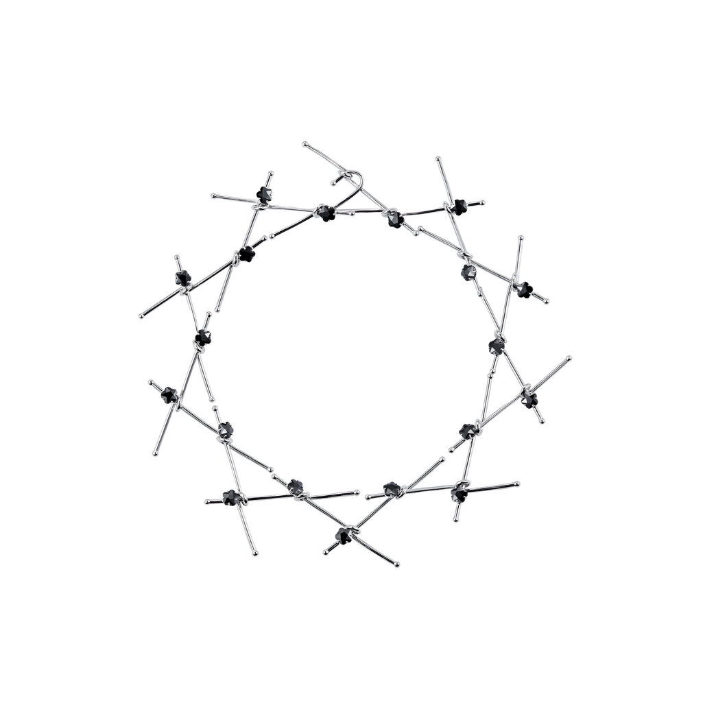 Inlaid Metal Necklace