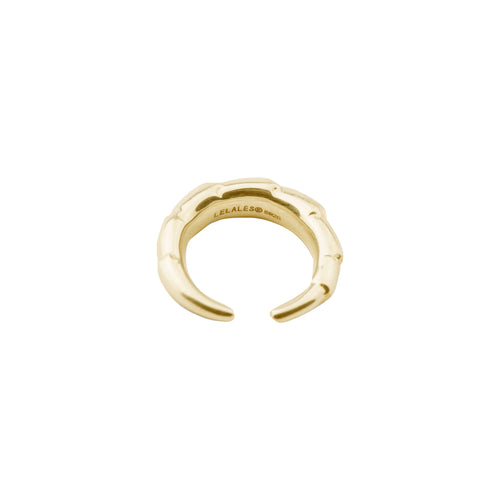 Bark-Shaped Open Ring