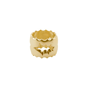 Bark-Shaped Cutout Ring