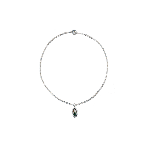 Gradient Oval Diamond Necklace