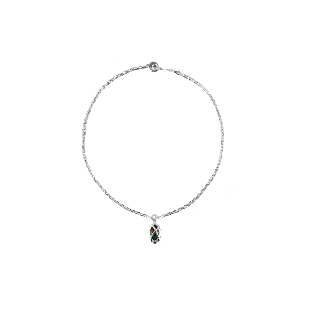 Gradient Oval Diamond Necklace