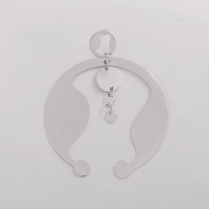 Thin Crab-Shaped Oversized Earrings