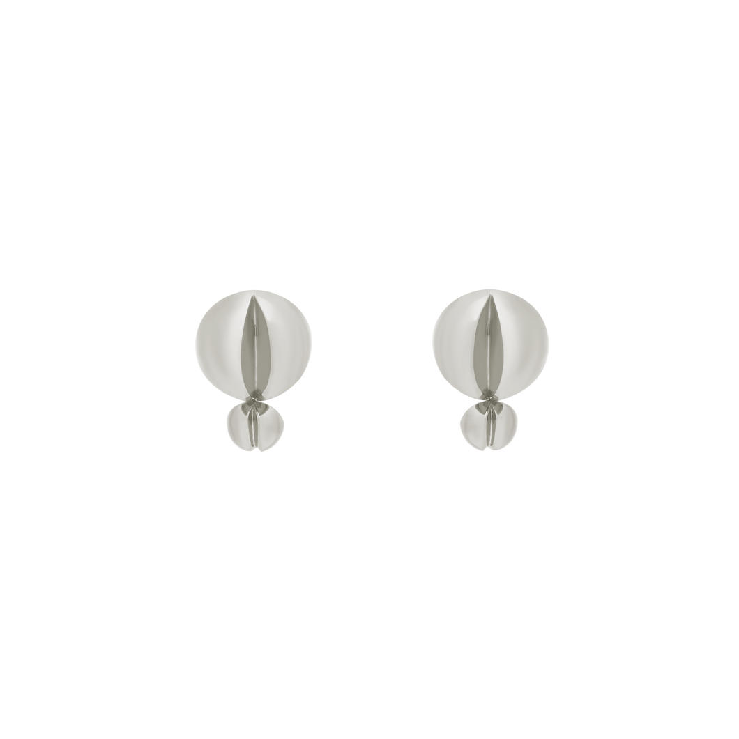 Double-Size Beads Earrings
