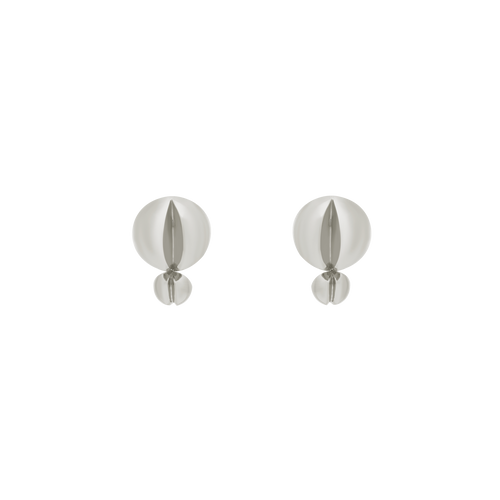 Double-Size Beads Earrings