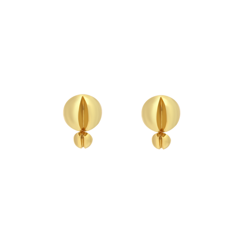 Double-Size Beads Earrings