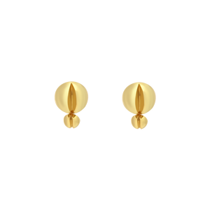 Double-Size Beads Earrings