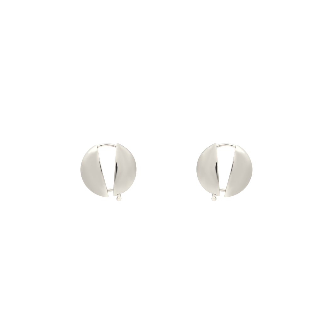 Semicircular Opening Earrings