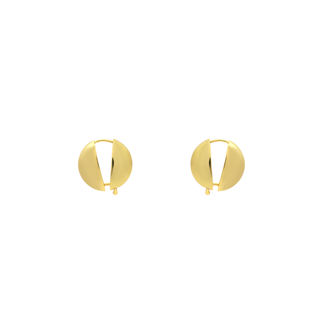 Semicircular Opening Earrings