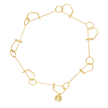 Pine-Needle Knot Necklace With A Ball Pendant