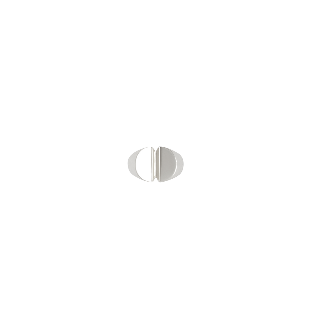 Concave Round-Facet Ring （Silver：S925 ）